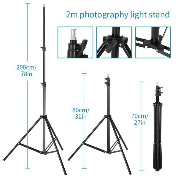 Softbox Lighting Kit Photo Equipment Studio Softbox with E27 Socket - VirtuousWares:Global