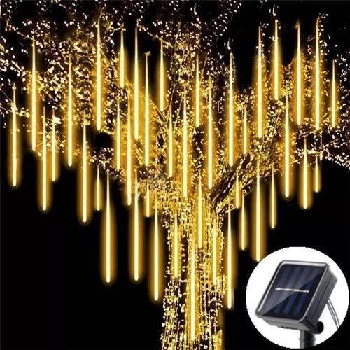 Solar LED Meteor Shower Rain Lights Holiday String Lights Waterproof - VirtuousWares:Global