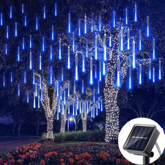 Solar LED Meteor Shower Rain Lights Holiday String Lights Waterproof - VirtuousWares:Global