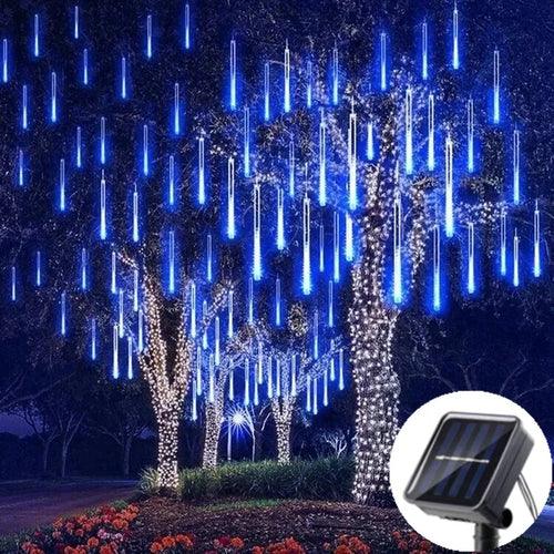 Solar LED Meteor Shower Rain Lights Holiday String Lights Waterproof - VirtuousWares:Global