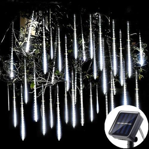 Solar LED Meteor Shower Rain Lights Holiday String Lights Waterproof - VirtuousWares:Global