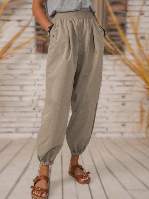 Solid Color Pocket Long Pant - VirtuousWares:Global