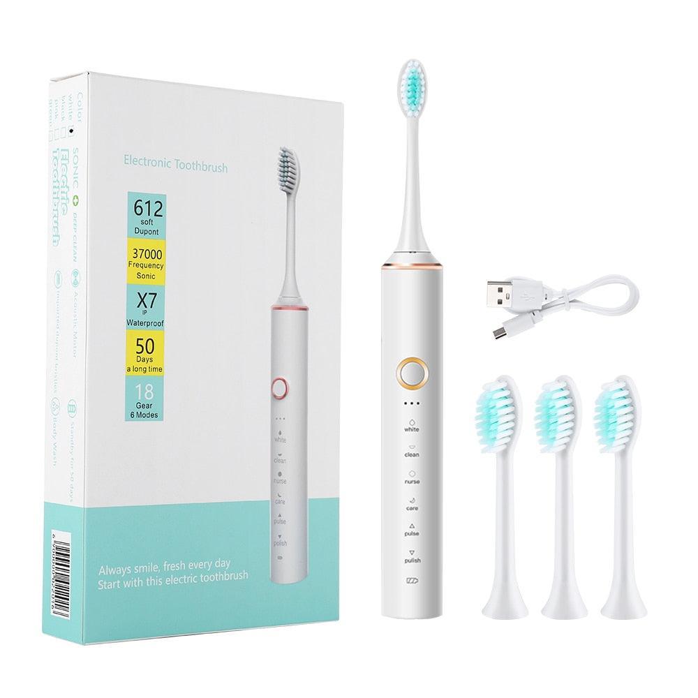 Sonic Electric Toothbrush Travel for Adults Children Denta Whitening - VirtuousWares:Global