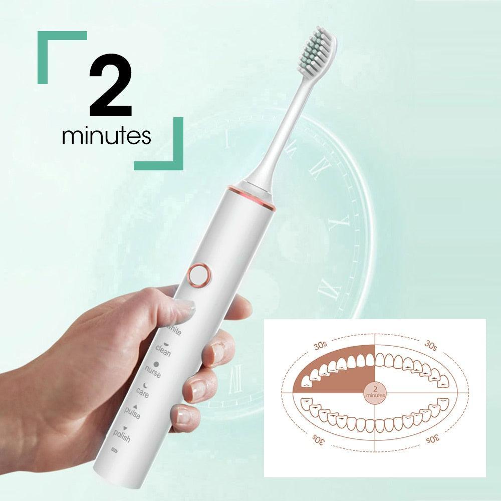 Sonic Electric Toothbrush Travel for Adults Children Denta Whitening - VirtuousWares:Global