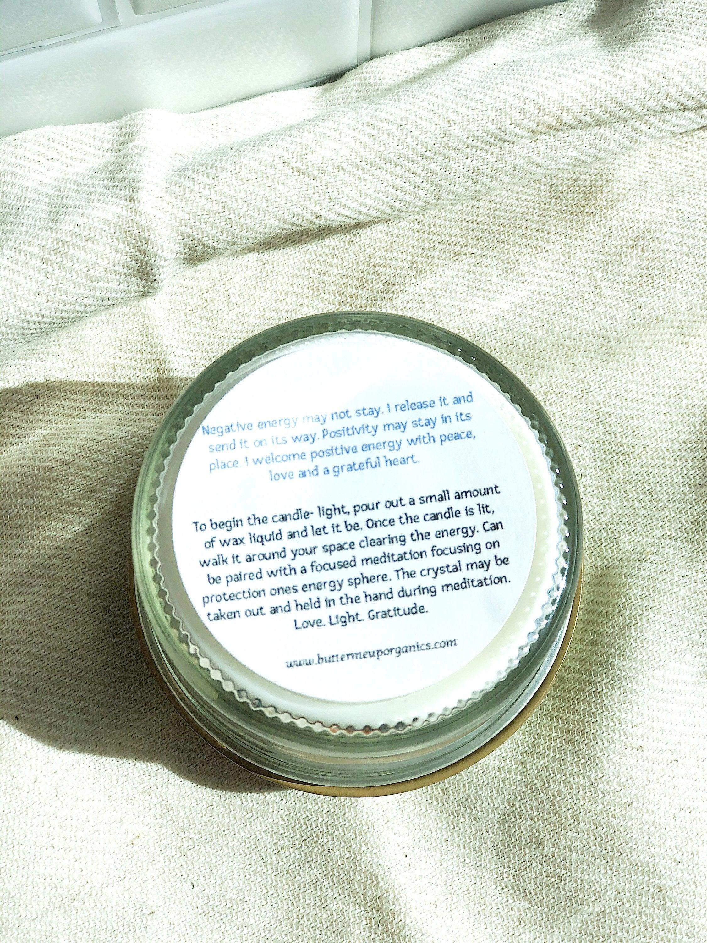 Space Clearing Candle/ Intention Candle / Organic Soy Candle / Candle - VirtuousWares:Global