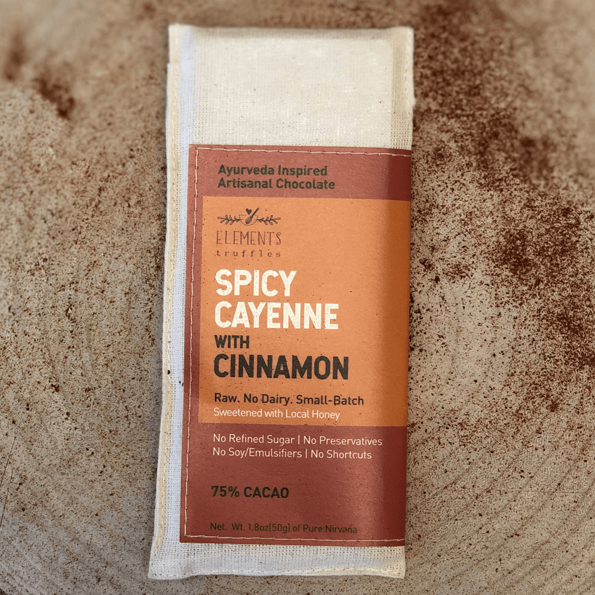 Spicy Cayenne with Cinnamon Chocolate Bar - Pack of 3 - VirtuousWares:Global