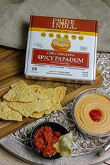 Spicy Chickpea Masala Papadum Lentil Crisp - Pack of 6 - VirtuousWares:Global