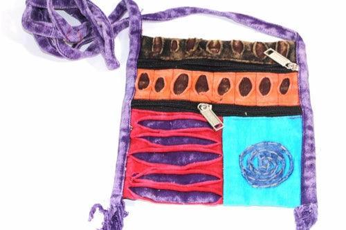 Spiral Cross Body Patchwork Passport Bag - VirtuousWares:Global