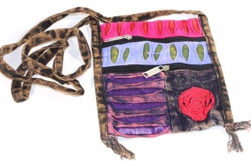 Spiral Cross Body Patchwork Passport Bag - VirtuousWares:Global