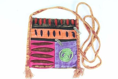 Spiral Cross Body Patchwork Passport Bag - VirtuousWares:Global