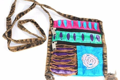 Spiral Cross Body Patchwork Passport Bag - VirtuousWares:Global