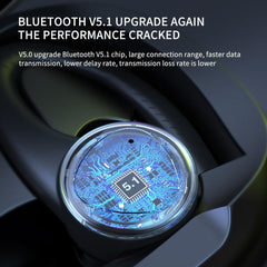 Sport Ear Hook LED Display Wireless Earphone With Microphones - VirtuousWares:Global