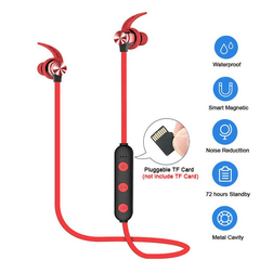 Sports Bluetooth Earphone Magnetic Wireless Headset Support TF - VirtuousWares:Global