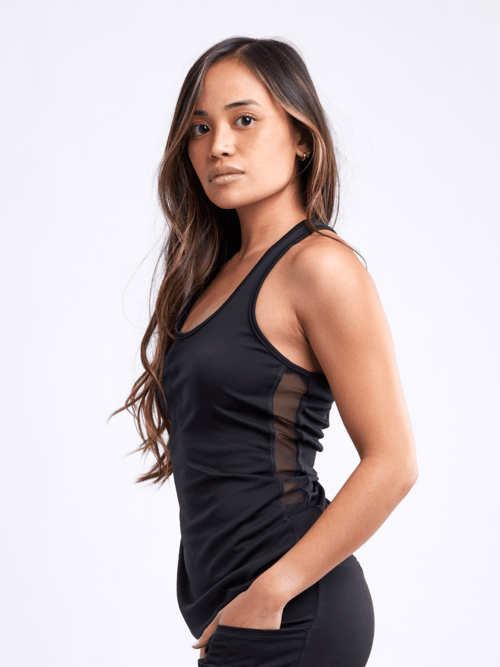 Sports Tank Top with Side Mesh Panels - VirtuousWares:Global