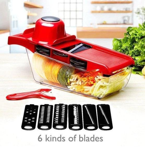 Stainless Steel 6 Blades Vegetable Slicer - VirtuousWares:Global