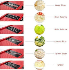 Stainless Steel 6 Blades Vegetable Slicer - VirtuousWares:Global