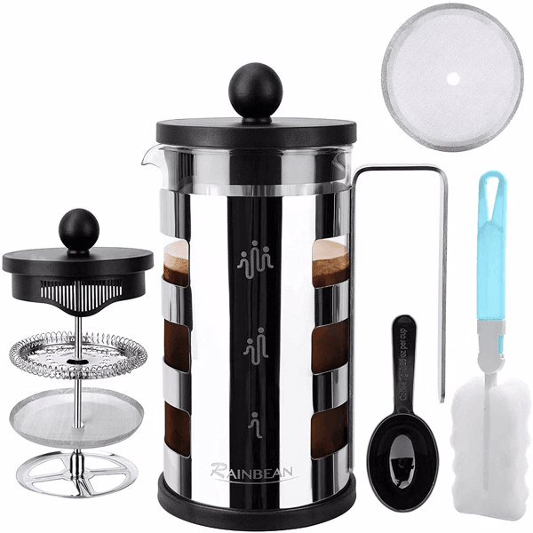 Stainless Steel 600 ml French Press Coffee Maker - VirtuousWares:Global