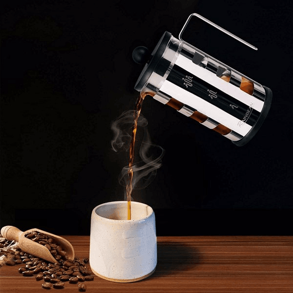 Stainless Steel 600 ml French Press Coffee Maker - VirtuousWares:Global