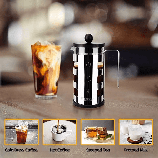 Stainless Steel 600 ml French Press Coffee Maker - VirtuousWares:Global