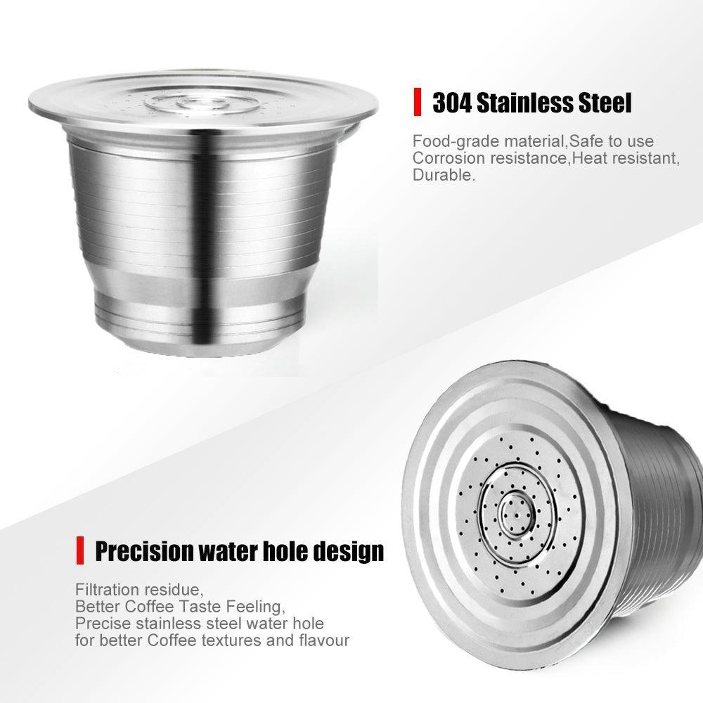 Stainless Steel Reusable Capsule Cup for Nespresso - VirtuousWares:Global