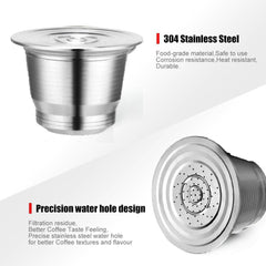 Stainless Steel Reusable Capsule Cup for Nespresso - VirtuousWares:Global
