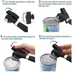 Stainless Steel Safe Cut Can Opener Smooth Edge Can Opener - VirtuousWares:Global
