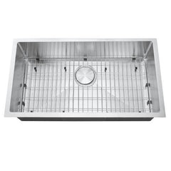 Stainless Steel Single Bowl Undermount Kitchen Sink Combo With Faucet - VirtuousWares:Global