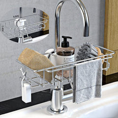Stainless Steel Sink Storage Rack Kitchen Bathroom - VirtuousWares:Global