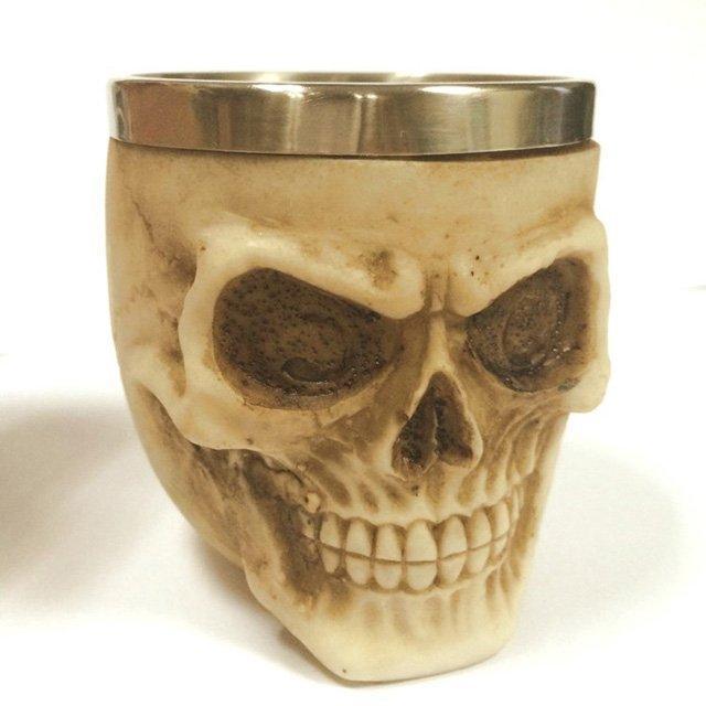 Stainless Steel Skull Wineglass - VirtuousWares:Global