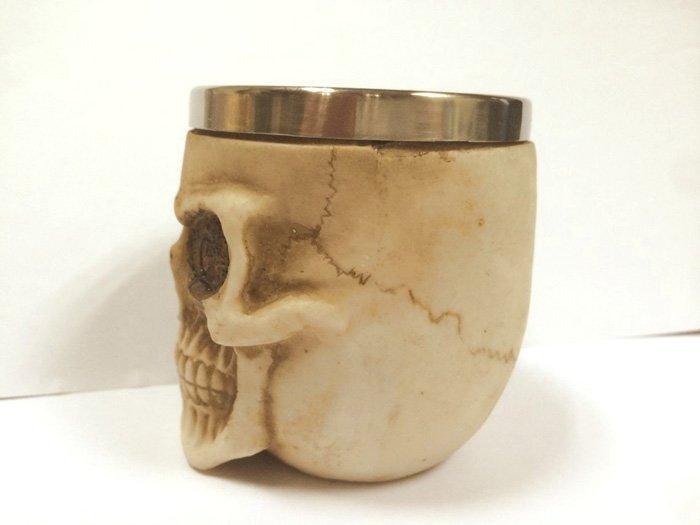 Stainless Steel Skull Wineglass - VirtuousWares:Global