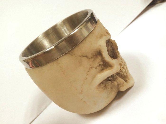 Stainless Steel Skull Wineglass - VirtuousWares:Global