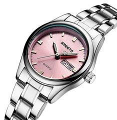 Stainless Steel Strap Watch For Office Ladies - VirtuousWares:Global