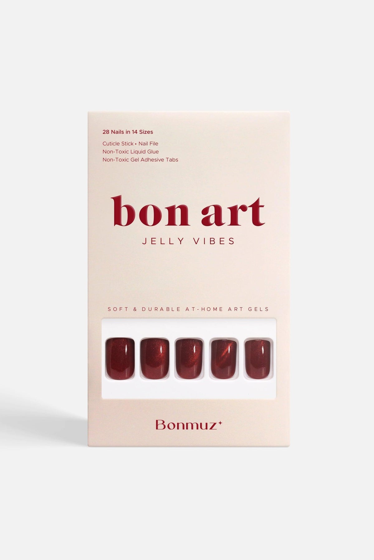 Starlite Red | Soft & Durable Press-On Nails - VirtuousWares:Global