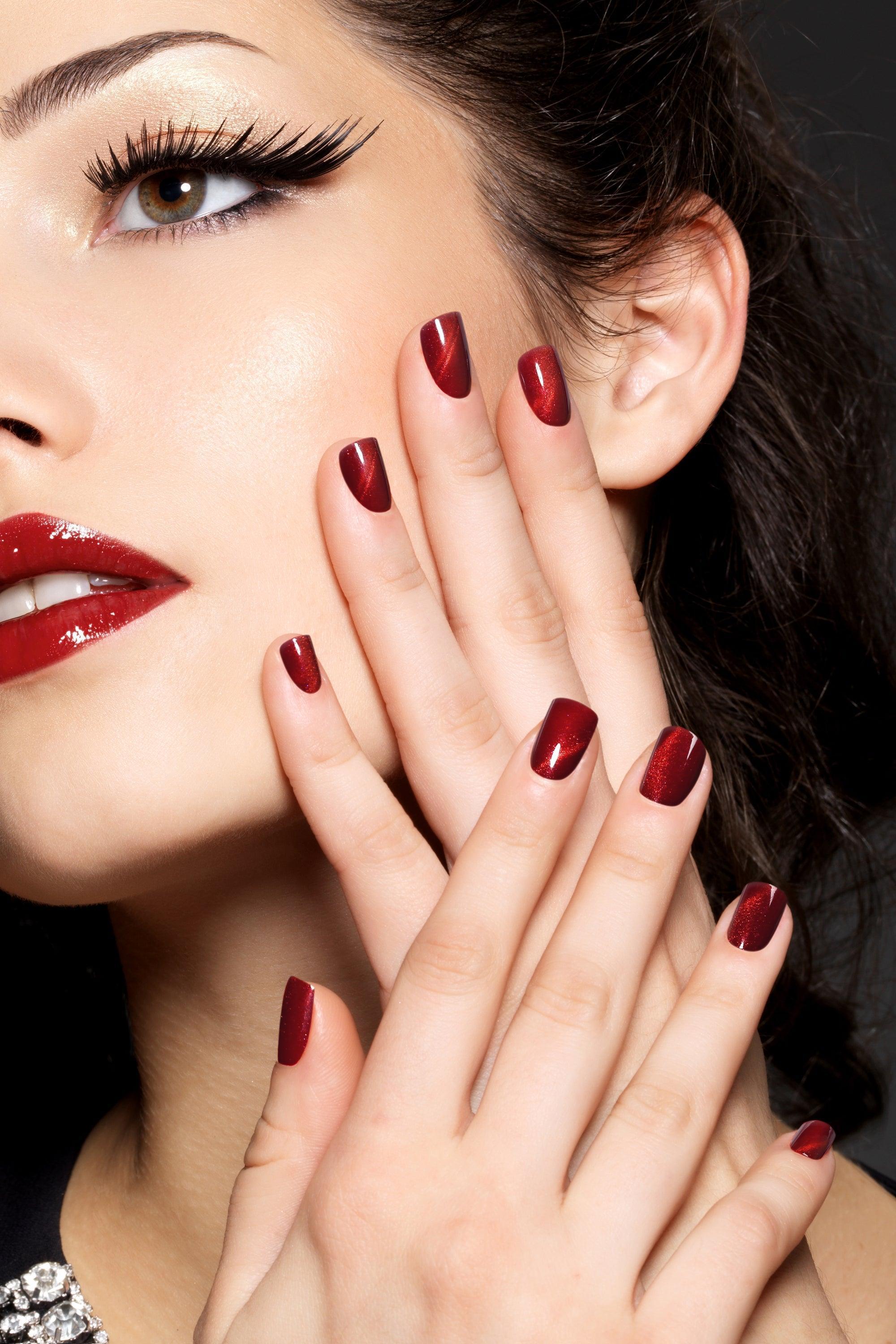 Starlite Red | Soft & Durable Press-On Nails - VirtuousWares:Global