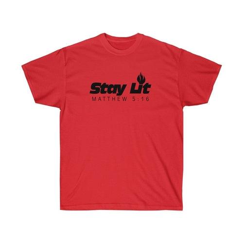 Stay Lit Unisex Tee, Matthew 5:16 Tee, Religious - VirtuousWares:Global