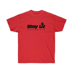 Stay Lit Unisex Tee, Matthew 5:16 Tee, Religious - VirtuousWares:Global