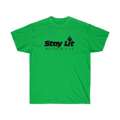 Stay Lit Unisex Tee, Matthew 5:16 Tee, Religious - VirtuousWares:Global