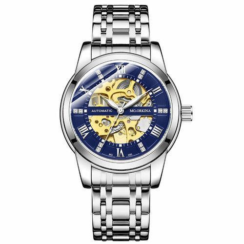 Steel Belt Mechanical Hollow Waterproof Luminous Watch - VirtuousWares:Global