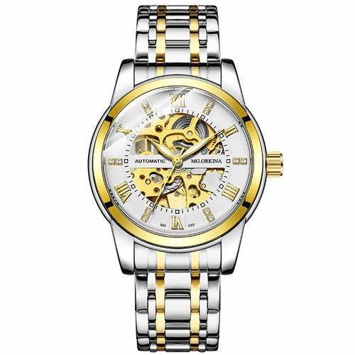 Steel Belt Mechanical Hollow Waterproof Luminous Watch - VirtuousWares:Global