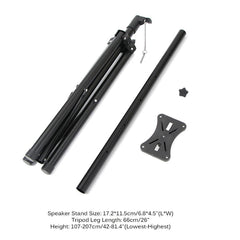 Steel Rack Durable Speaker Stand Tripod Stand - VirtuousWares:Global