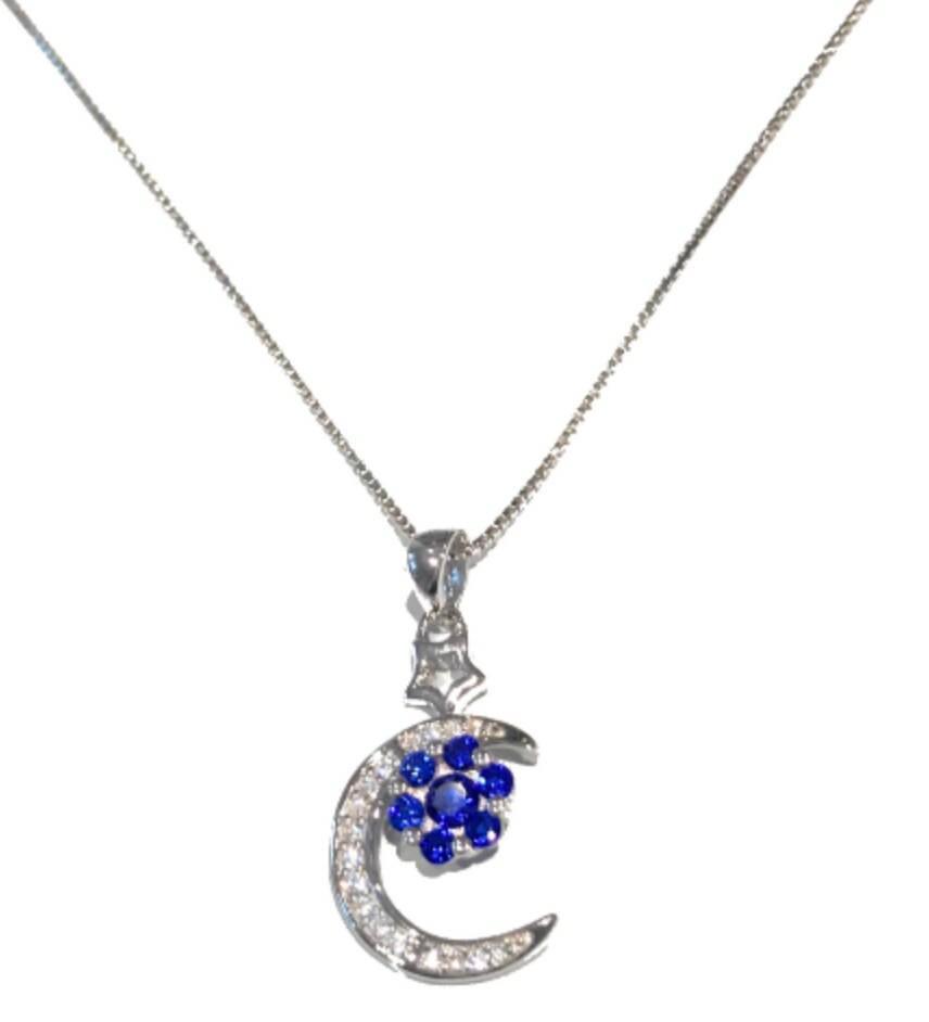 Sterling Silver Moon Crescent Necklace, Dainty Necklace for Women, Min - VirtuousWares:Global