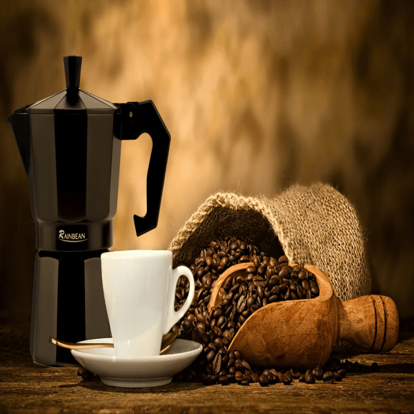 Stovetop Espresso Maker 6 Cup Coffee Espresso Moka Pot - VirtuousWares:Global