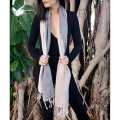 Striped Organic Cotton Scarf - VirtuousWares:Global