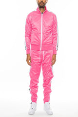 Striped Tape Front Pleat Track Suit - VirtuousWares:Global
