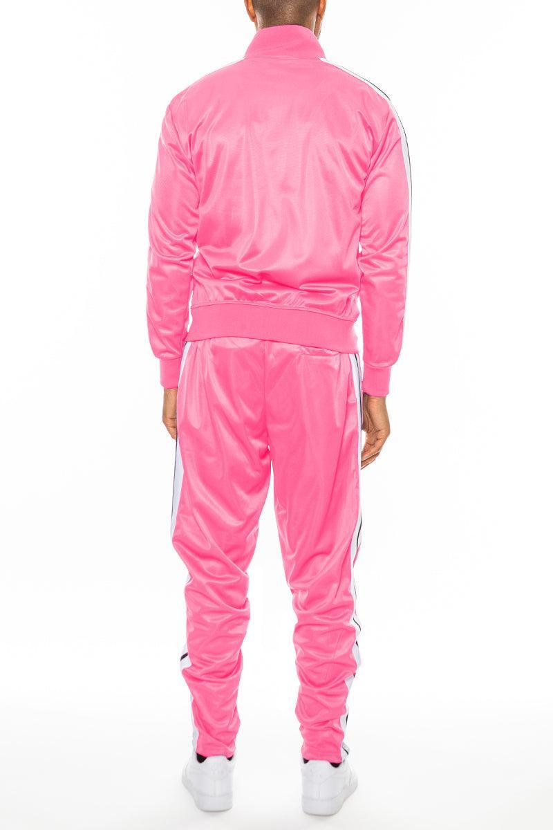 Striped Tape Front Pleat Track Suit - VirtuousWares:Global