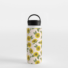 Sunflower Handle Lid Water Bottle - VirtuousWares:Global