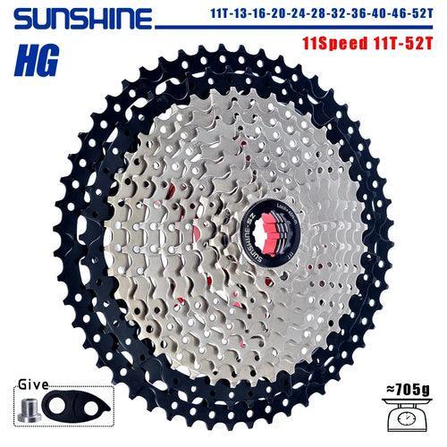 SUNSHINE Bicycle Cassette 8/9/10/11/12Speed Freewheel HG Structure - VirtuousWares:Global