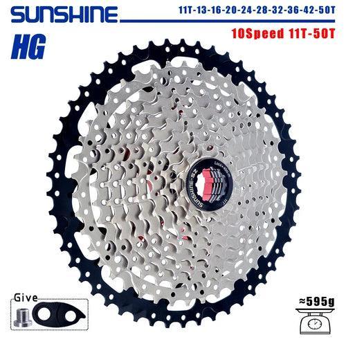 SUNSHINE Bicycle Cassette 8/9/10/11/12Speed Freewheel HG Structure - VirtuousWares:Global