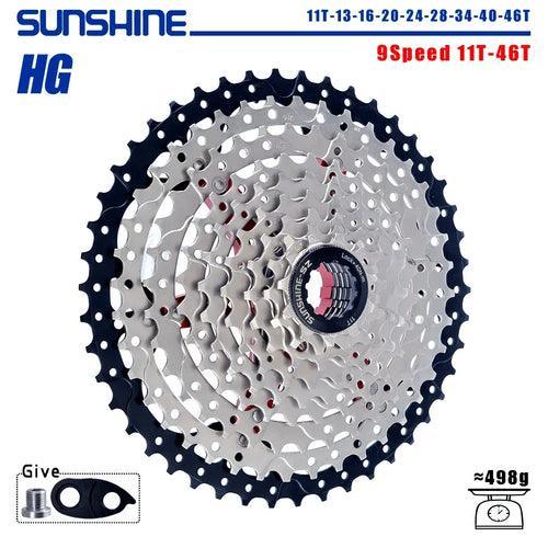 SUNSHINE Bicycle Cassette 8/9/10/11/12Speed Freewheel HG Structure - VirtuousWares:Global