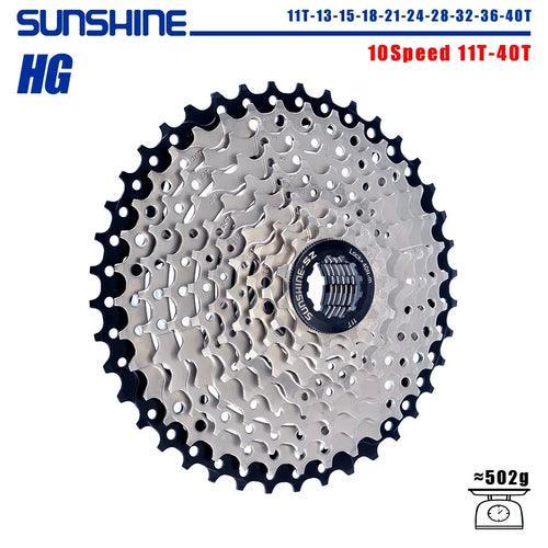 SUNSHINE Bicycle Cassette 8/9/10/11/12Speed Freewheel HG Structure - VirtuousWares:Global
